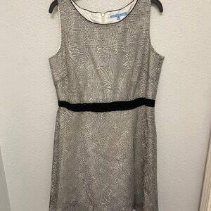 ANTONIO MELANI Gray Sheath Sleeveless Mini Dress